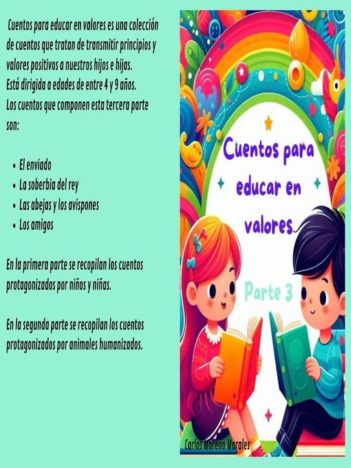 Title details for Cuentos para educar en valores. Parte 3 by Carlos Moreno Morales - Available